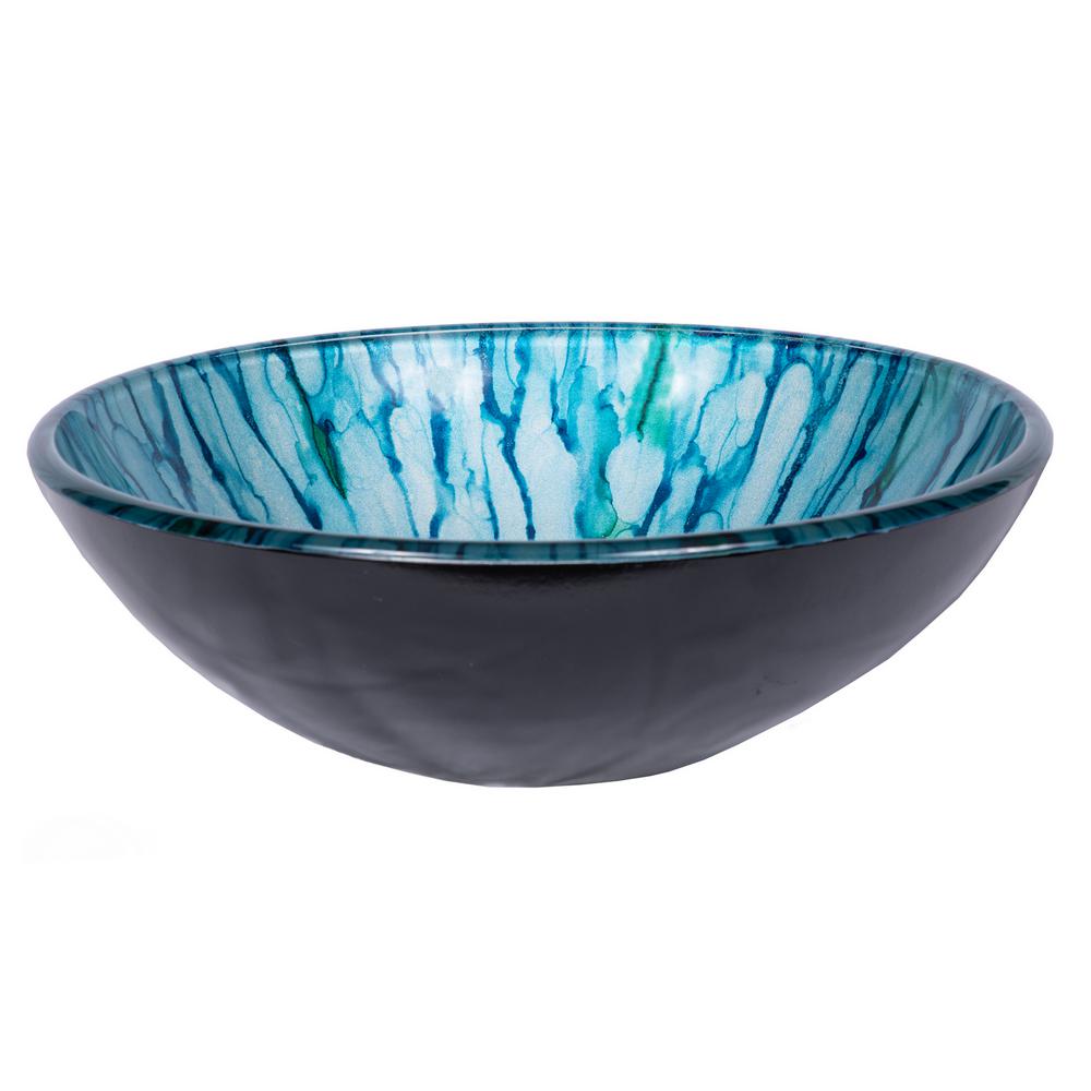 Eden Bath Magnolia Glass Vessel Sink In Blue And Green Eb Gs44 The Home Depot - Blue Green Vessel Sinks Eden Bath Magnolia Glass Vessel Sink In Blue And Green Eb Gs44 The Home Depot - Blue Green Vessel Sinks