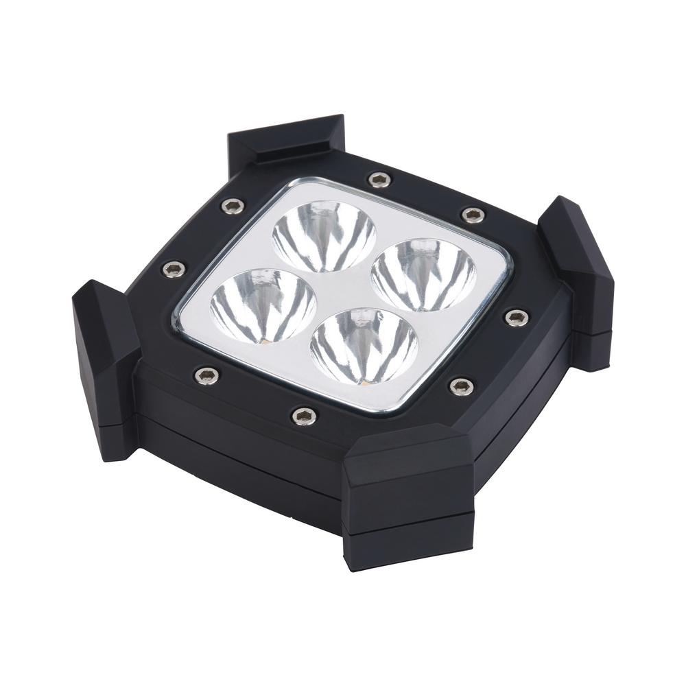 Westek 3 5 In Led Black Battery Operated Rugged Puck Light Lw2002b Led Black Battery Operated Rugged Puck Light