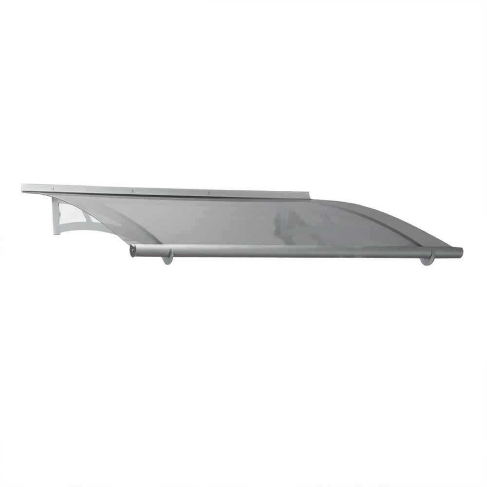 Palram Aquila 1500 4 Ft 11 In Solar Gray Door Canopy Awning