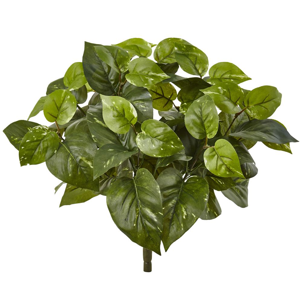 Nearly Natural Indoor 16 in. Pothos Artificial Plant (Set
