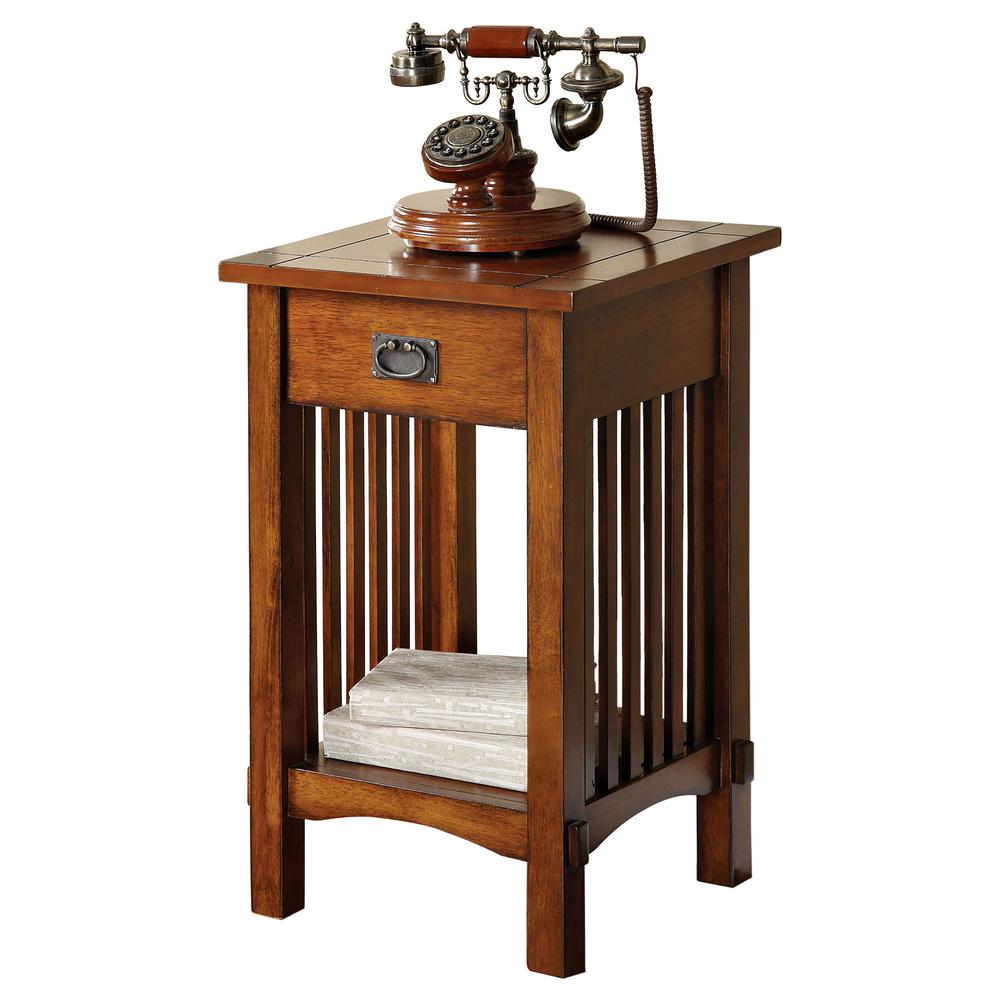 Valencia Antique Oak End Table Cm Ac209 The Home Depot Undefined Valencia Antique Oak End Table