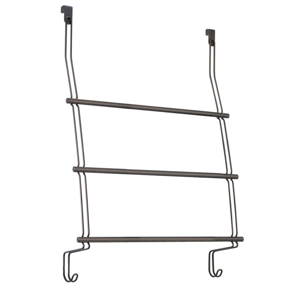 Classico Over Shower Door 3Towel Rack in Bronze69111 The Home Depot