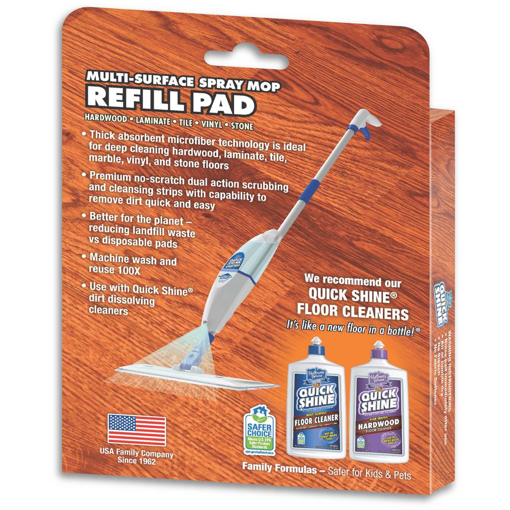 Quick Shine Multi Surface Spray Mop Kit Refill Pad