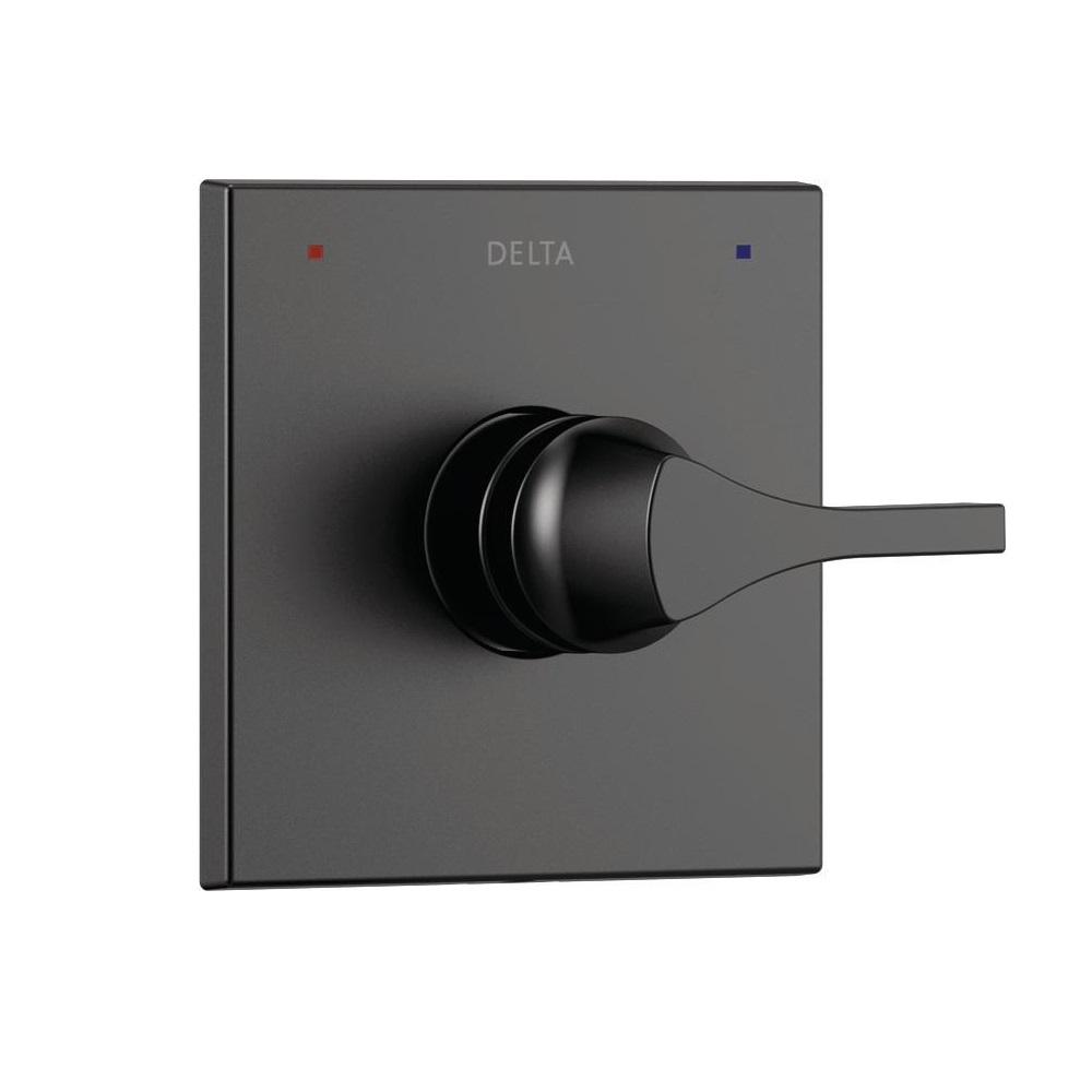 Delta 10 in. Ceiling-Mount Shower Arm and Flange in Matte Black-U4999 ...