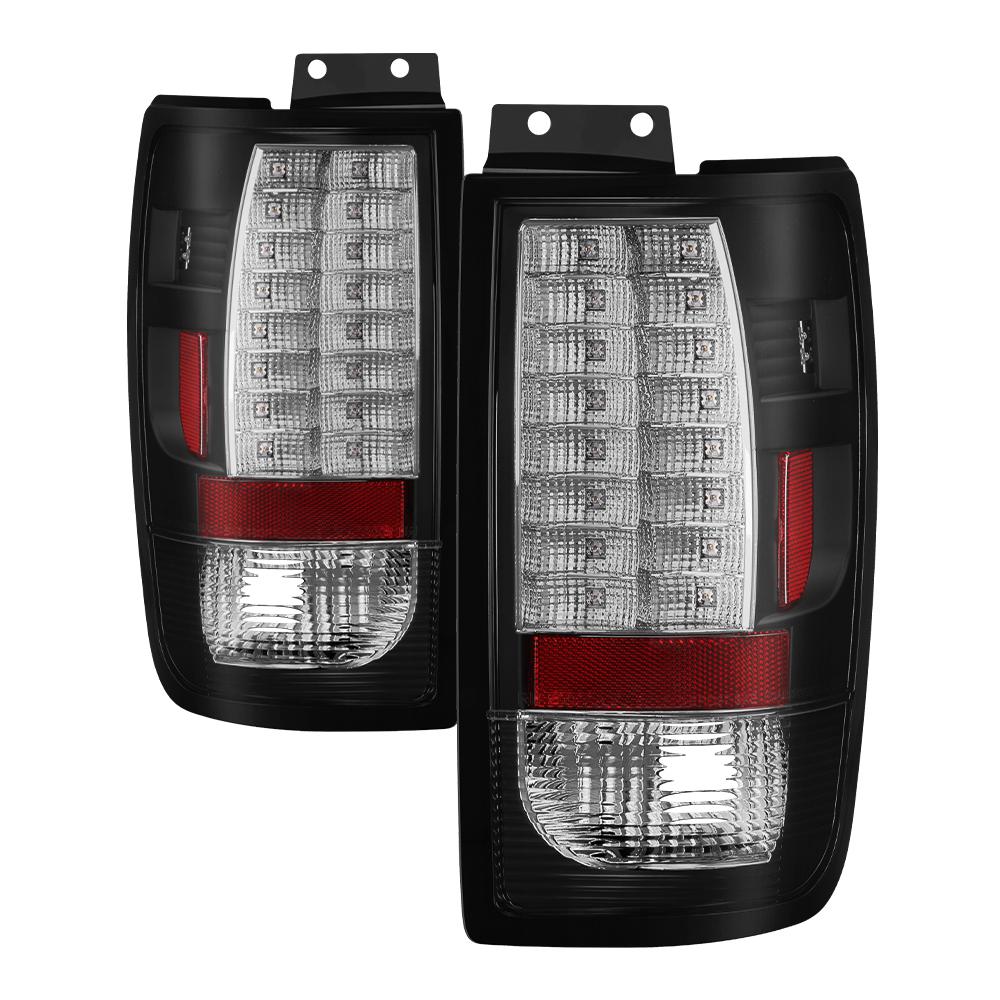 Spyder Auto Ford Expedition 97 02 Version 2 Led Tail Lights Black Ford Expedition 97 02 Version 2 Led Tail Lights Black