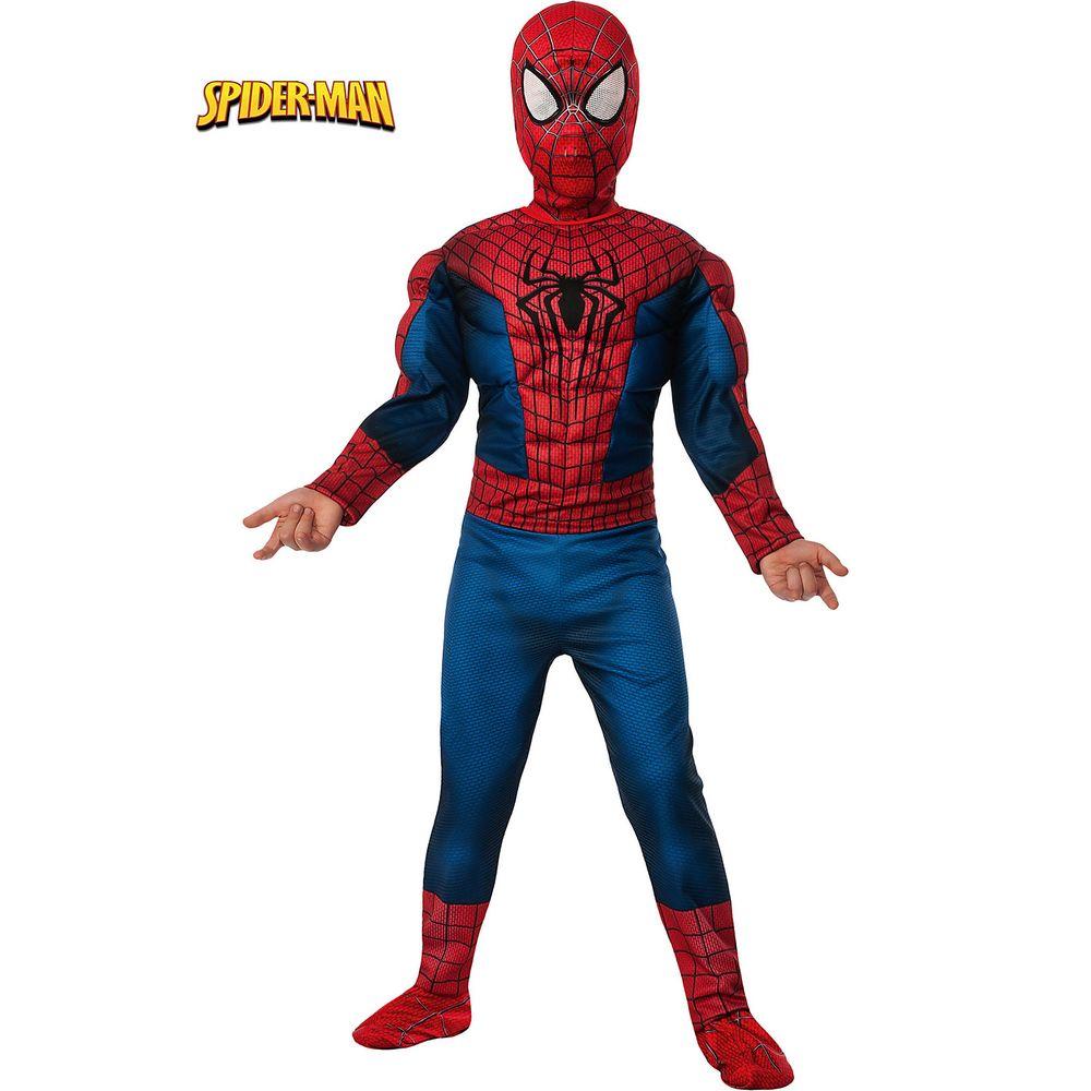 Rubie's Costumes Boys Deluxe Amazing Spider-Man 2 Muscle Costume ...