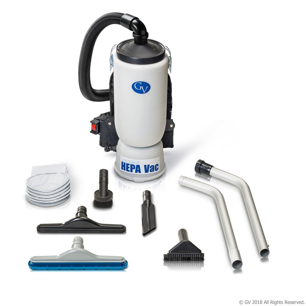 Gv 6 Qt Lightweight Backpack Hepa Vacuum Cleaner With Tool Kit Lightweight Backpack Hepa Vacuum Cleaner With Tool Kit