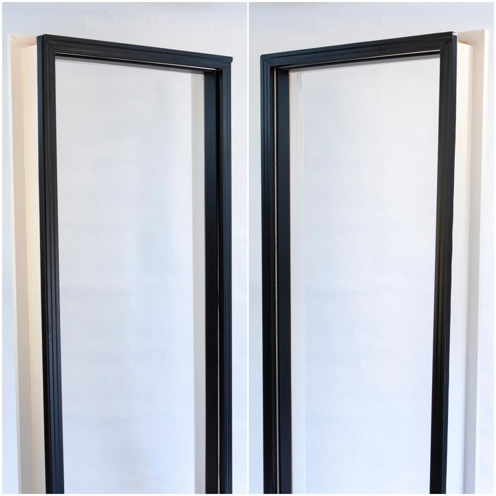 2.5 in. x 2.25 in. x 85 in. Complete Aluminum Metal Brickmold and Jamb