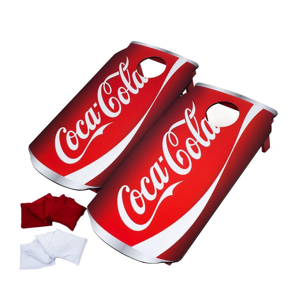 Trademark Games Coca-Cola Wood Cornhole Toss Game Set by Trademark Games