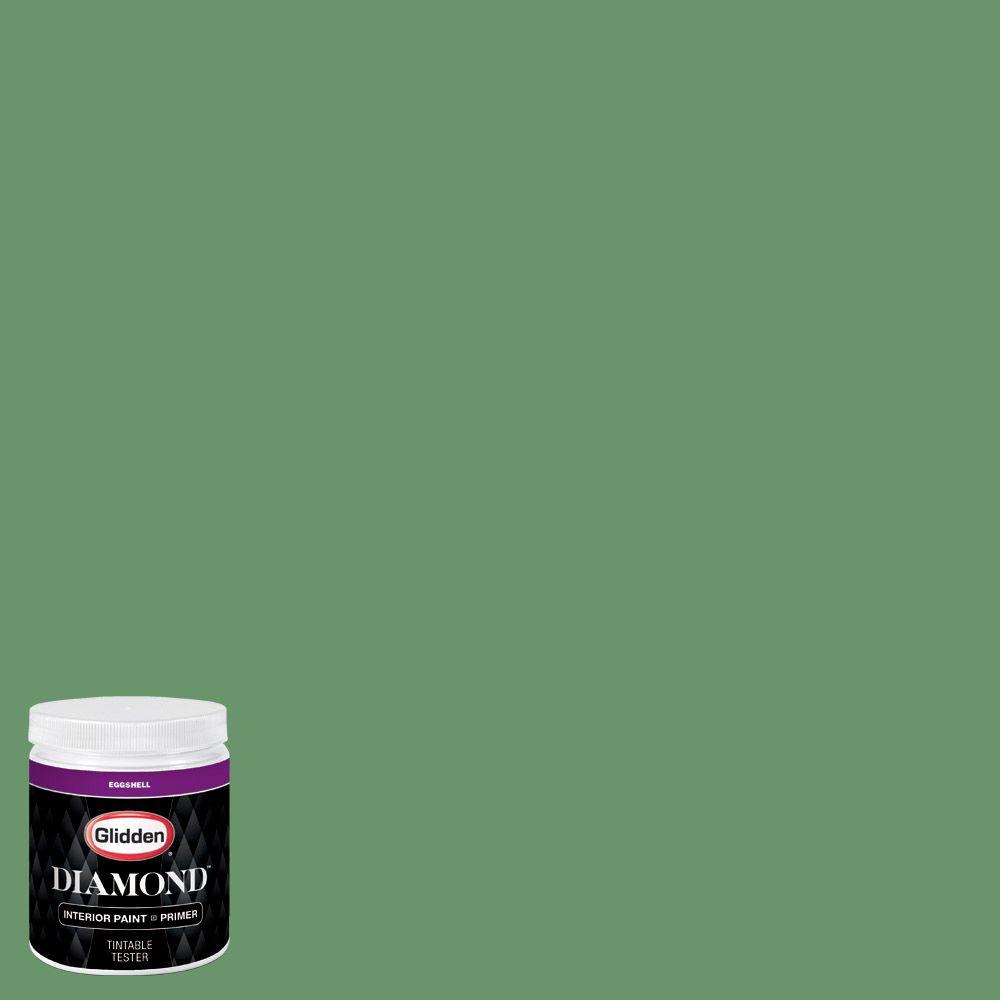 Glidden Diamond 8 oz. HDGG60D Emerald Leaf Green Eggshell Interior Paint with Primer Tester
