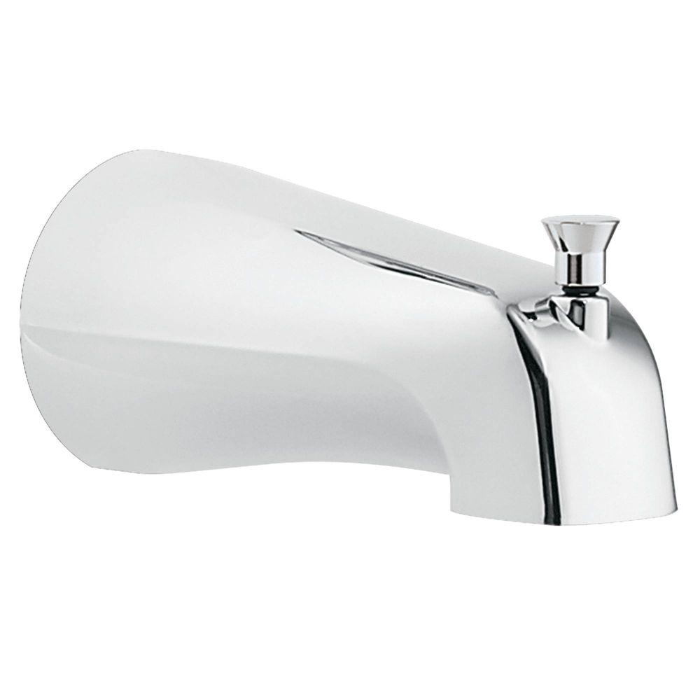 MOEN Diverter Tub Spout With Slip Fit Connection In Chrome 3801 The   Chrome Moen Tub Spouts 3801 64 1000 