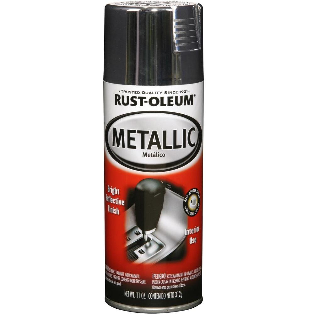 paint spray silver metallic rust oleum gloss automotive oz pack rustoleum oil bumper trim chrome pk based enamel protective matte