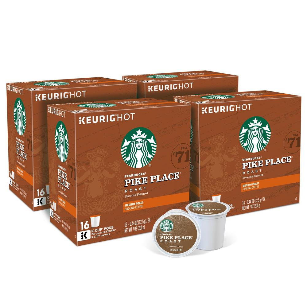 Keurig Starbucks Pike Place K Cups 64 Counts 5000204454 The
