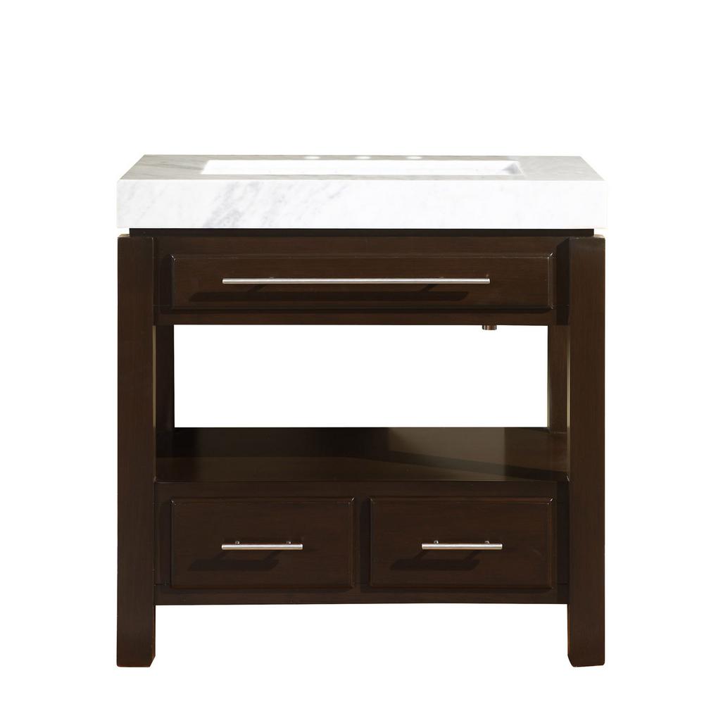 Silkroad Exclusive Bathroom Vanities Bath The Home Depot D Vanity In Dark Espresso