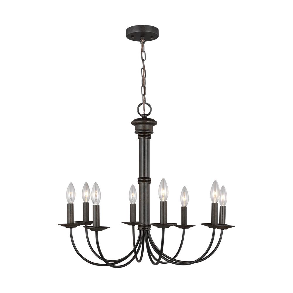 Sea Gull Lighting Tyler 24 25 In W X 23 H 8 Light Espresso Sea Gull Lighting Tyler 24 25 In W X